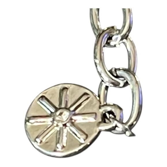 🔥Vintage RJ Graziano Designer Silver Tone Chain/opaque links. Unique - Picture 4 of 7